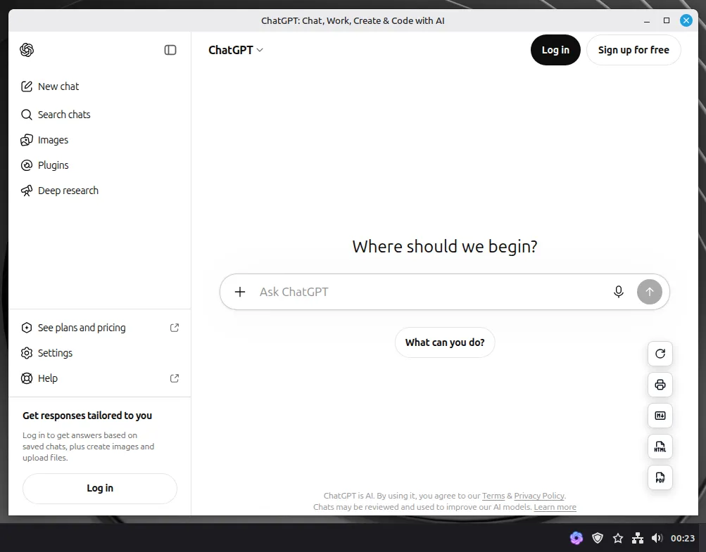 ChatGPT-EX Screenshot