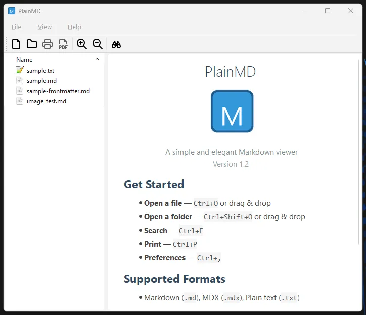 PlainMD Screenshot